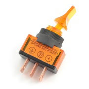 ON-OFF Switch ASW-14D with LED, 12V/20A - yellow