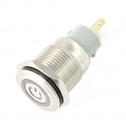 ON-OFF bistable switch - PBW-16APP - 2A 250V - flat green