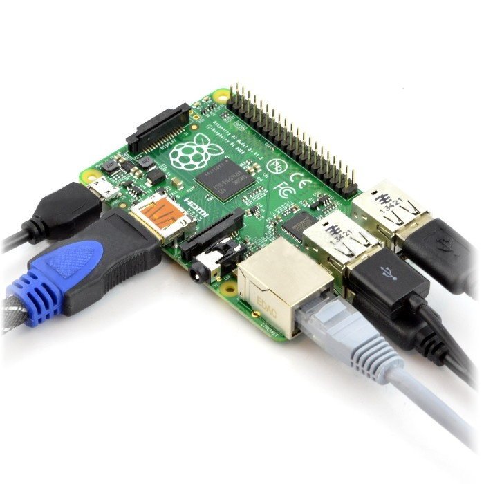 Raspberry Pi Model B+ 512MB RAM Botland - Robotic Shop