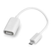 OTG Host v2 USB cable - microUSB - white - 12cm