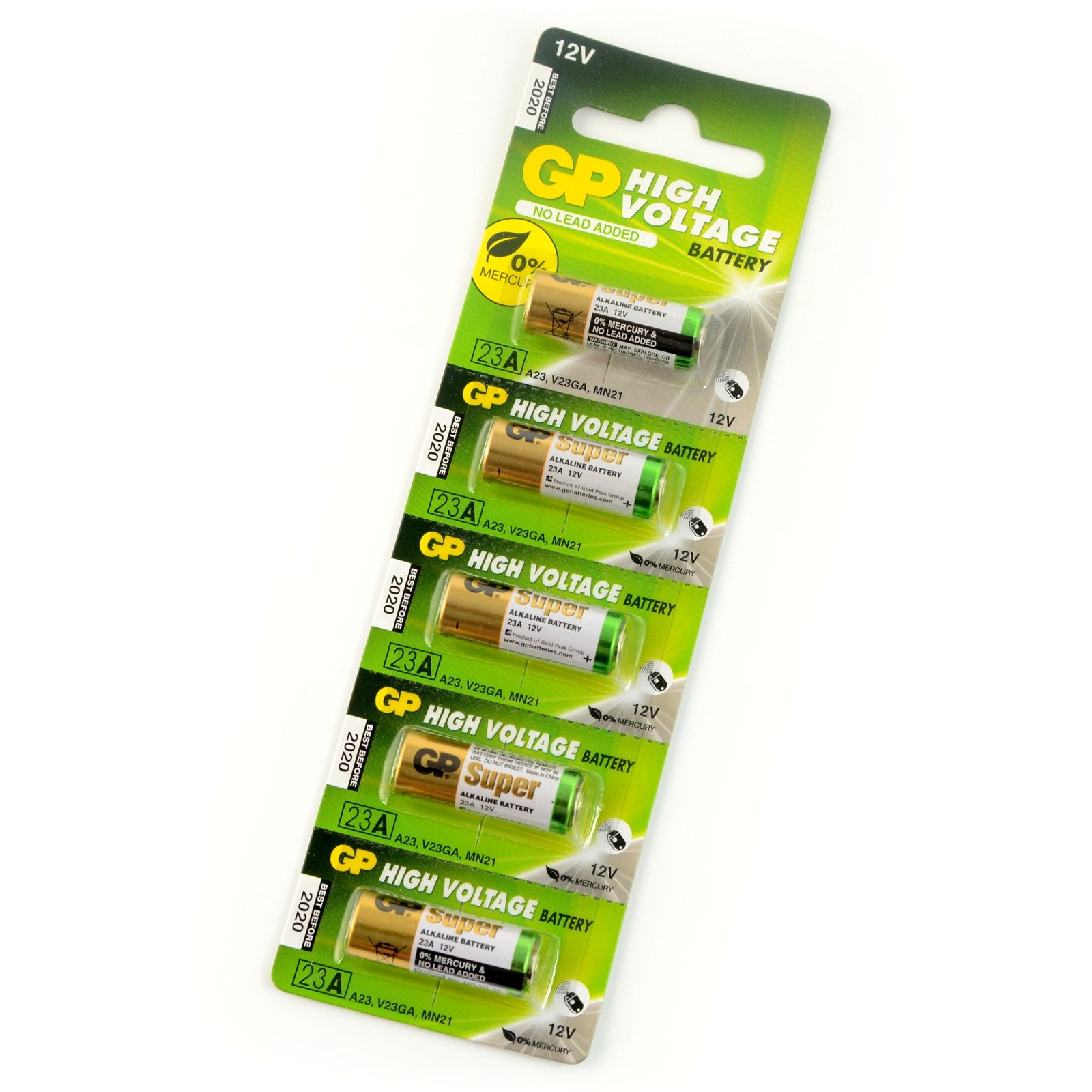 Simply Brands — Car Key Battery - 12V Alkaline (23A, A23, MN21, VR22, L1028)