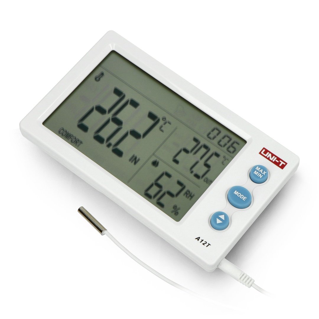 https://cdn3.botland.store/98260/weather-station-temperature-and-humidity-meter-external-probe-uni-t-a12t.jpg
