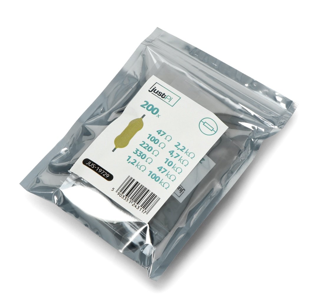 Set of CF THT 1/4W resistors justPi descirbe - 200pcs
