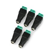 Socket DC φ5.5 x 2.5 mm with terminal connector