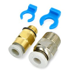 Pneumatic connectors and PTFE tubes