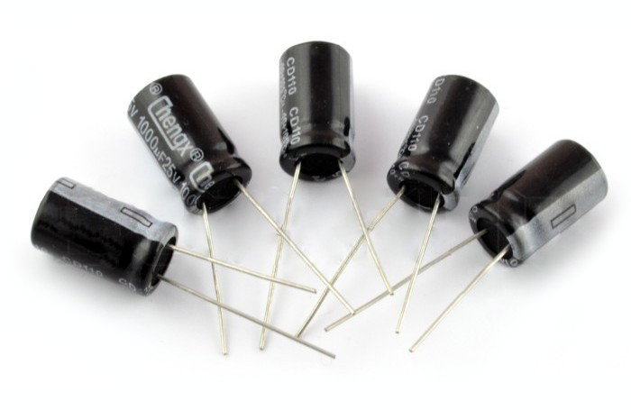 10-Pack 1000µF 16V Electrolytic Capacitors – 8x12mm, 105°C, 3.5mm Lead Spacing