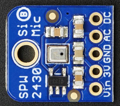 Module de capteur de détection sonore Microphone MEMS en silicone adapté à l/'échantillonnage d/'enregistrement FFT SPW2430 3.3-5 V