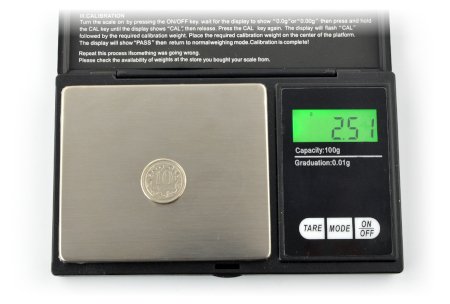 Pocket electronic scales AG52E - 100g