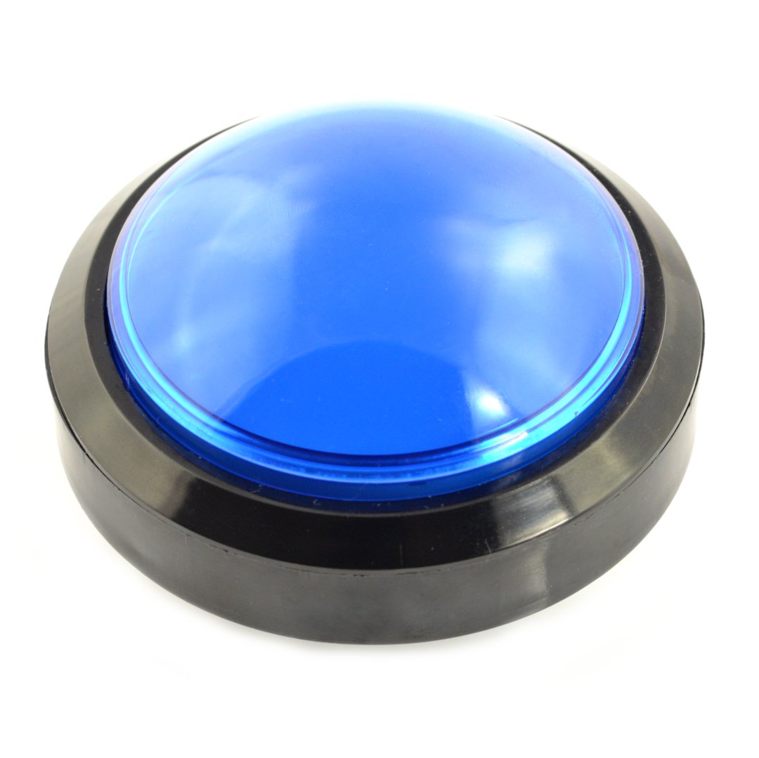 Big Push Button 10cm - blue (eko2 version) Botland - Robotic Shop