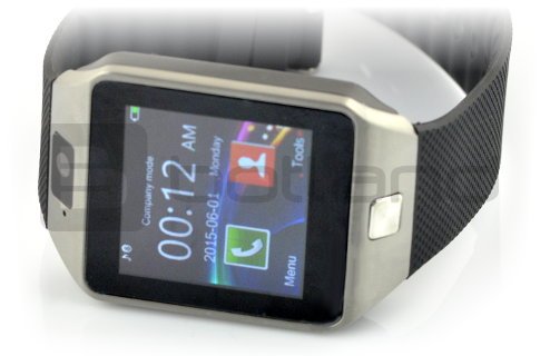 Smart watch dz09 band made of silicone hot sale strap black