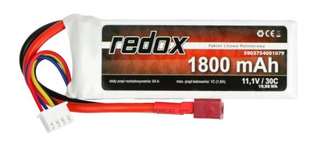 Pakiet Li-Pol Redox 1800mAh 30C 3S 11,1V