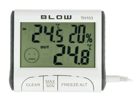 Digital LCD Thermometer Hygrometer Indoor Mini Temperature Humidity Meter  Sensor with Probe Weather Station Frost Point