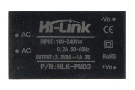 Zasilacz Hi-Link HLK-PM03 100V-240VAC / 3,3VDC - 1A