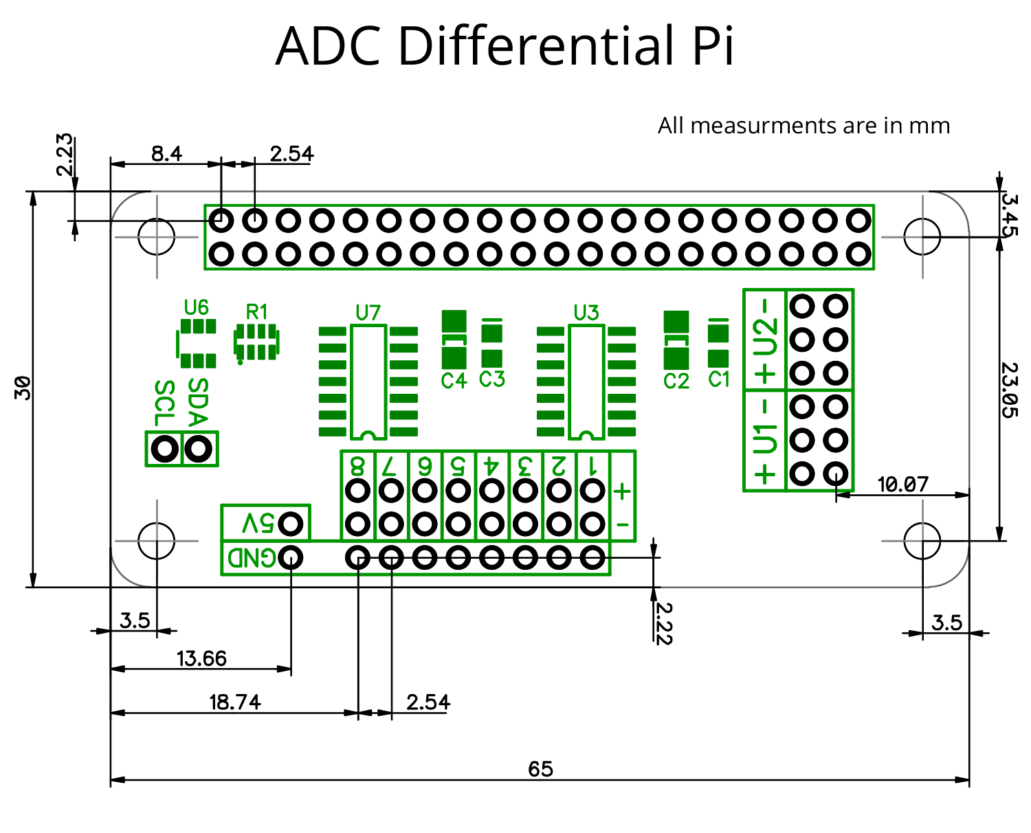 ADC Differential Pi