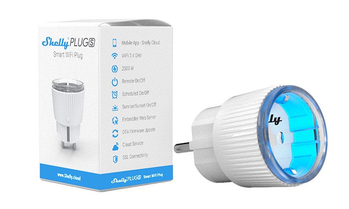 Shelly Plug S WiFi smart connector, meter