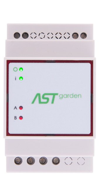 ASTgarden - sterownik oświetlenia ogrodu na szynę DIN IP65