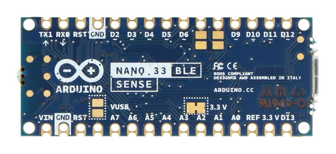 Wyprowadzenia Arduino Nano 33 BLE Sense