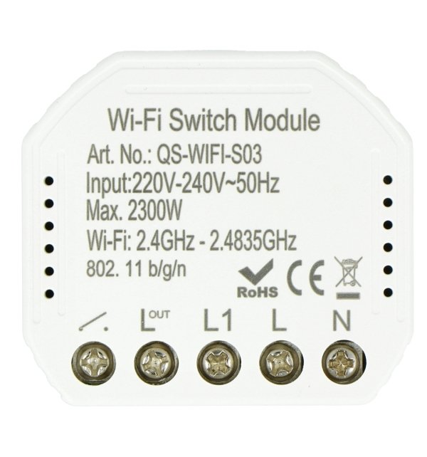 Przekaźnik dopuszkowy WiFi Tuya RS1.