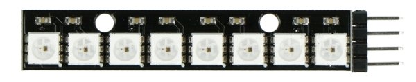 Listwa LED WS2812 z wlutowanymi złączami