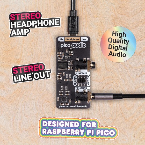 Pico Audio Pack. Raspberry Pi Pico do nabycia osobno.