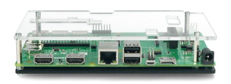 Obudowa do Raspberry Pi CM4IO - przezroczysta otwarta