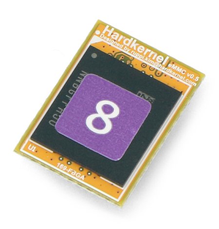 Pamięć eMMC o pojemności 8 GB z fabrycznie zainstalowany systemem Android.