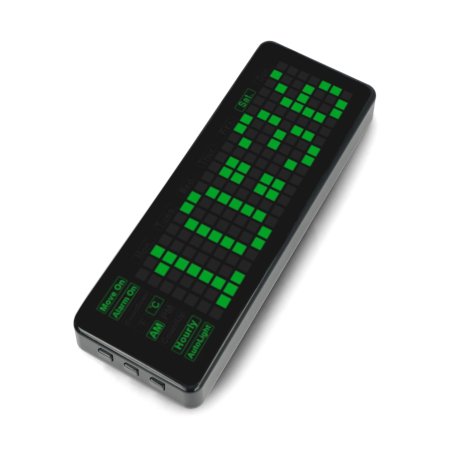 Pico-Clock-Green - moduł z cyfrowym zegarem elektronicznym LED.