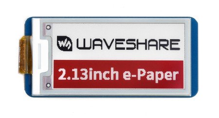 Wyświetlacz e-paper wykonany w technologii e-Ink od Waveshare.