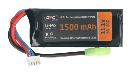 Akumulator Li-Pol GFC Energy 1500mAh 20C 3S 11,1V - Tamiya