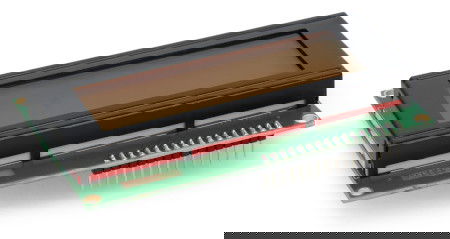 LCD display 4x20 characters green with connectors - justPi