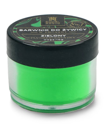 Barwnik do żywicy epoksydowej Royal Resin - fluorescencyjny w proszku - 10g - zielony