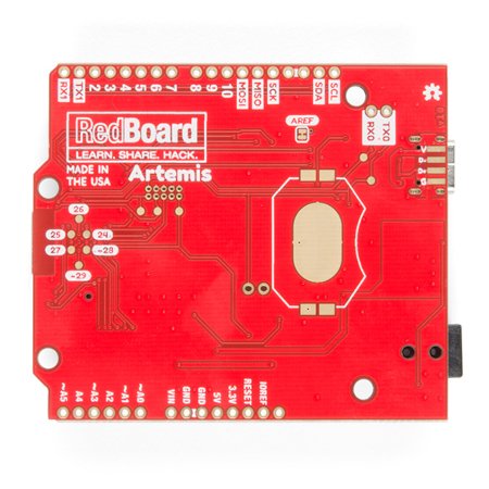 Artemis Redboard is equipped with a modern USB-C connector.