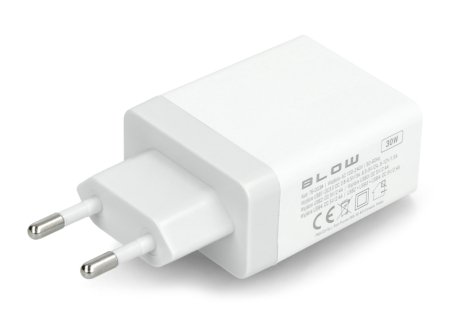 Ładowarka sieciowa 76-007 Blow - 4 x USB typu A / 2,4 A - 5 V - biała.
