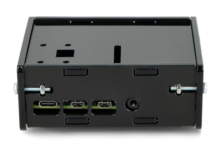 Obudowa do Raspberry Pi 4B z mocowaniem na kamerę - czarna