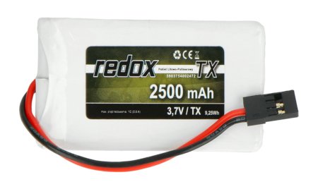 Akumulator Li-Pol Redox 2500mAh 1S 3,7V