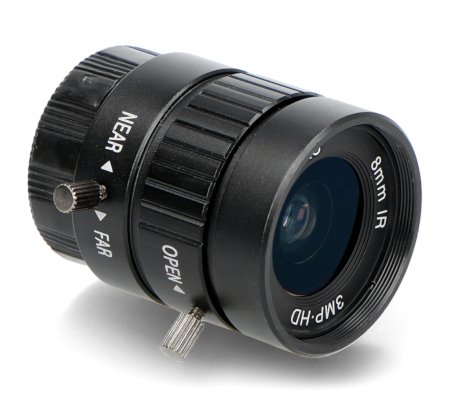 8mm CS-Mount lens - manual focus adjustment - for Raspberry Pi camera - ArduCam LN039.