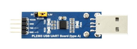 USB-UART (TTL) converter with PL2303 chip.