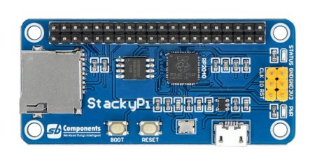 StackyPi - module with RP2040, microSD card slot and Raspberry Pi GPIO - SB Components 24032