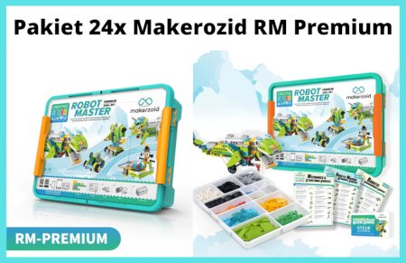 Makerzoid Robomaster Premium Pack - 24 tilesets + 10 lesson scenarios.