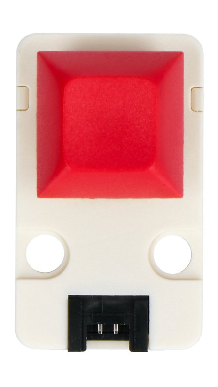 Mechanical Key Button - mechanical button Unit with a red overlay designed for M5Stack development modules.