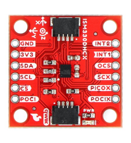 ISM330DHCX - 3-axis accelerometer and gyroscope.