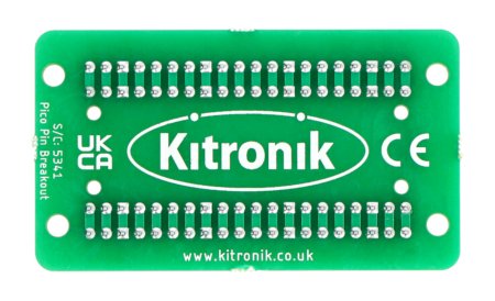 Expander of pins for Raspberry Pi Pico - Kitronik 5341 - rear view