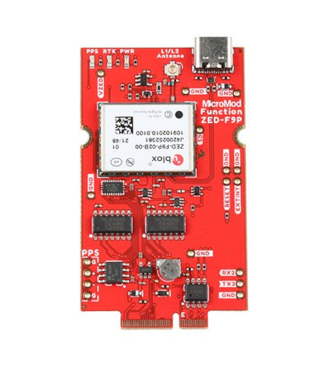 MicroMod function board - GPS module with ZED-F9P system.