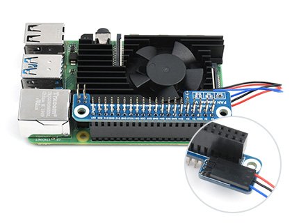 Connecting the fan with the Raspberry Pi.