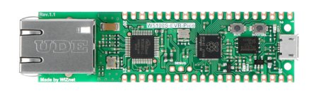 W5100S-EVB-PICO - board with RP2040 microcontroller and Ethernet - WIZnet.