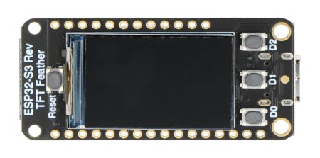 In the central part of the board there is a color display.