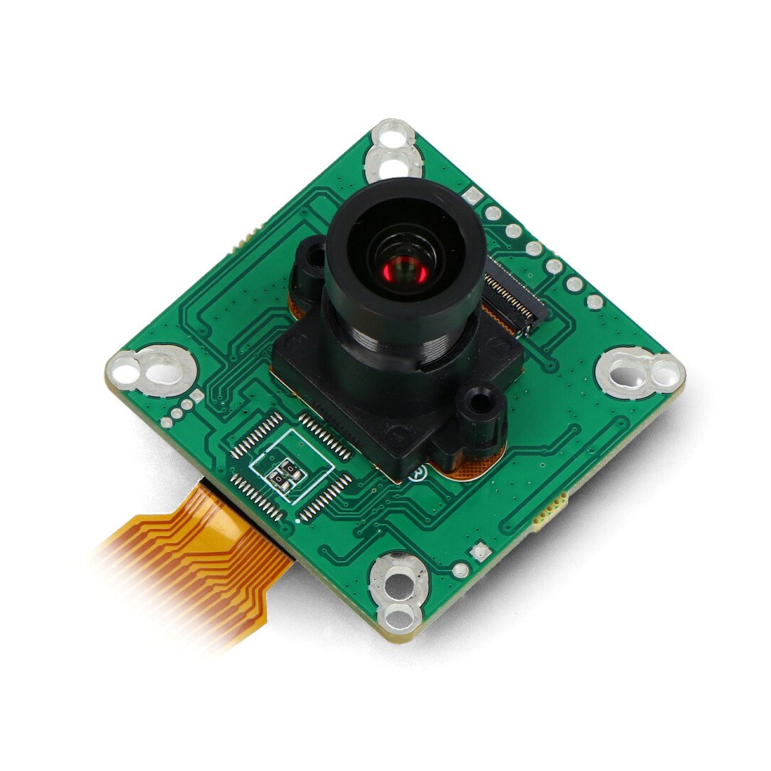 The 2 MPx IMX290 Color Ultra Low Light camera module lies on a white background.