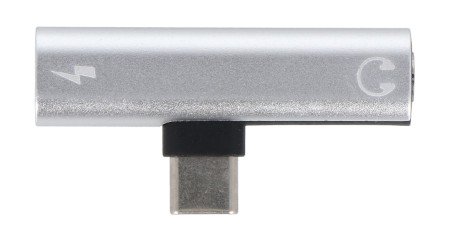 USB C adapter - 3.5 mm jack socket / USB Type C - Akyga AK-AD-71