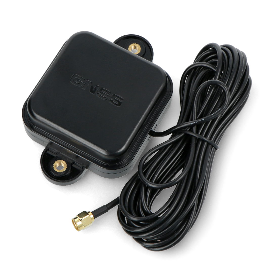 Uxcell GPS Active Antenna Compatible With Beidou GNSS SMA Male Plug 90-Degree 42dB Aerial Connector Cable With Magnetic Mount 1 Meters Wire