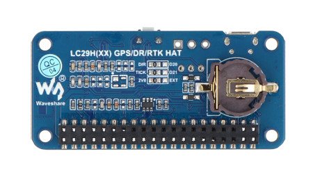 Dual-band GPS module L1 + L5 with GNSS LC29H(AA) system - overlay for Raspberry Pi - Waveshare 25278